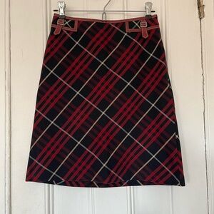 burberry blue label plaid skirt